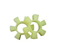Amortiguador de acoplamiento Almohadilla amortiguadora de acoplamiento de poliuretano, rueda de bomba de agua Hexagonal en forma de T amarilla, bloque elástico de goma(1pcs T108X52X21)