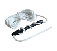 Amortiguador de Amarre para embarcaciones de Goma defensas Barcos en Muelle Cabo de Amarre y fondeo Elemento de Amarre Doble compensador (1pc con Cuerda de poliéster Ø10mm L5m)