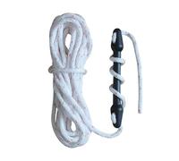 Amortiguador de Amarre para embarcaciones de Goma defensas Barcos en Muelle Cabo de Amarre y fondeo Elemento de Amarre Doble compensador (1pc con Cuerda de Polipropileno Ø12mm L10m)