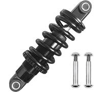 Amortiguador de bicicleta de descenso, Amortiguador trasero suave for bicicleta eléctrica Mountain XC de 190 mm y 150 mm/165 mm con suspensión de resorte ajustable(165mm-1000 Lbs)