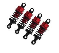 Amortiguador de Choque RC para Tamiya TT02 TT01 M05 para HPI para HSP para Redcat Amortiguador De Aceite Aleación Aluminio 1/10 RC En Derrape Carretera para Coches Carreras(Red)