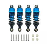 Amortiguador de Coche RC para Tamiya para TT-02 TT-02d M-05 M-06 1/10 RC Car Upgrade Parts 4 Piezas De Aleación Aluminio Amortiguadores Conjunto 60 Mm(Blue)