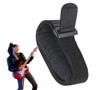 Amortiguador de cuerdas para guitarra - Supresor de zumbidos overline, silenciador de audio multifuncional, cierre de tensión ajustable | Sujetacables de tela flexible, amortiguador profesional de