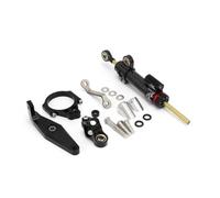 Amortiguador De Dirección Ajuste para Y┐amaha mt09 MT-09 MT 09 MT09 SP 2021 2022 2023 Accesorios de Motocicleta Juego de Soporte de Amortiguador de dirección de aleación de Aluminio (Color : Black,