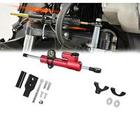 Amortiguador de dirección Amortiguador De Dirección Ajustable para Honda para Forza NSS350 Kit Montaje para Motocicleta(Rosso)