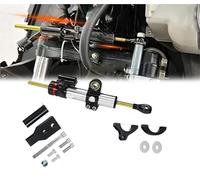 Amortiguador de dirección Amortiguador De Dirección Ajustable para Honda para Forza NSS350 Kit Montaje para Motocicleta(Silver)