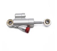 Amortiguador De Dirección CNC Universal para Stark Varg Dirt Bike CNC Corto Ajustable Estabilizador Todoterreno Amortiguador Dirección Eléctrico para Motocross(Silver)