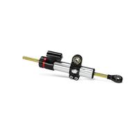 Amortiguador de dirección Kit De Montaje Soporte Dirección A Prueba Golpes para Motocicleta Amortiguador Ajustable para Honda para Forza NSS350(Silver)
