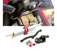 Amortiguador de dirección Kit De Soporte para Amortiguador Dirección Motocicleta para Ducati Multistrada MTS 950/1200/1260 /V2(Silver)
