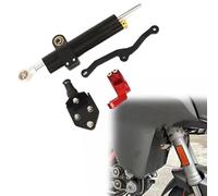 Amortiguador de dirección Kit De Soporte para Amortiguador Dirección Motocicleta para Ducati Multistrada MTS 950/1200 1260 V2(Nero)