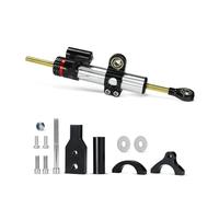 Amortiguador de dirección Kit De Soporte Y Amortiguador Dirección para Motocicleta para Honda para Forza 350 2018(Silver)