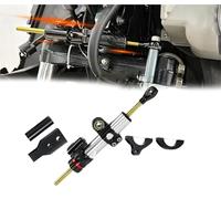 Amortiguador de dirección para Honda para Forza NSS350 Kit De Montaje para Motocicleta Amortiguador Dirección Ajustable(Silver)