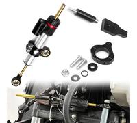 Amortiguador de dirección para Honda para FORZA350 NSS350 2021-2023 2022 Amortiguador Estabilizador De Dirección para Motocicleta Kit Soportes(Silver)
