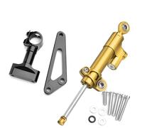 Amortiguador De Dirección Para Motocicleta CB600F Hornet CB 600 F 2007-2016 Control Seguridad Estabilizador Con Soporte Montaje(Gold)