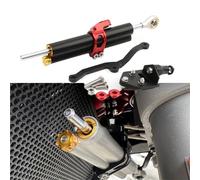 Amortiguador de dirección Pieza De Amortiguador Dirección para Motocicleta, Kit Soporte para Ducati Multistrada MTS 950/1200/1260 /V2(Nero)