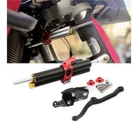 Amortiguador de dirección Pieza De Motocicleta para Ducati Multistrada MTS 950/1200/1260 /V2, Kit Soporte Amortiguador Dirección(Nero)