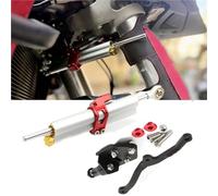 Amortiguador de dirección Pieza De Motocicleta para Ducati Multistrada MTS 950/1200/1260 /V2, Kit Soporte Amortiguador Dirección(Silver)