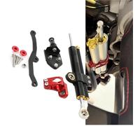 Amortiguador de dirección Repuesto para Motocicleta para Ducati Multistrada MTS 950, 1200, 1260 Y V2 Kit De Montaje para Soporte Amortiguador Dirección(Nero)
