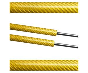 Amortiguador De Maletero Para Hyundai Para Accent LC 1999-2005 Hatchback Amortiguadores Puerta Trasera Soportes Elevación Maleter Gas 520mm Amortiguadors Maleteros Portón(Yellow carbon fiber)