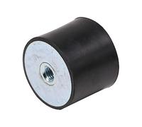 Amortiguador de montaje M4 M5 M6 M8 M10 hilo femenino a hembra, amortiguador goma, almohadilla choque, aislador bobina for barco y coche(30x30mm M6 1Pcs)