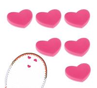 Amortiguador de raqueta de tenis, amortiguador de vibraciones en forma de corazón, amortiguador de vibraciones portátil para jugadores