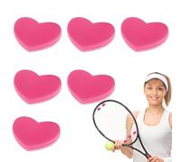Amortiguador de raqueta de tenis, cuerda amortiguadora de vibración para raqueta de tenis en forma de corazón, accesorios de amortiguador pequeños para jugadores
