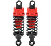 Amortiguador de resorte ajustable de Metal RC de 70mm para coches Traxxas Slash 2WD RC (Roja)