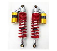 Amortiguador De Resorte Amortiguadores Universales De Resorte De 8mm Para Motocicleta De 340MM Para R60 CB400 CD250 VMAX GS450 GS1000G KZ1100(Silver red)