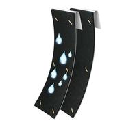 Amortiguador de ruido para canalones: detenga molestos goteos y de bajantes, paquete de 2 inserciones de espuma acústica, estructura de celda abierta resistente a rayos UV + drenaje r