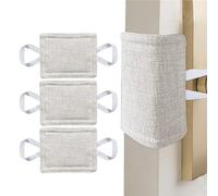 Amortiguador de seda para torreta infantil para niños, silenciador de manija de puerta, 3 partes/juego de cubierta de bloque de puerta acolchada ligera para cojinete de puerta de