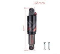 Amortiguador de suspensión de bloqueo de aire trasero para bicicleta de montaña, hecho de aleación de aluminio, presión ajustable para una mejor absorción de vibraciones 125 200 mm (165 mm)