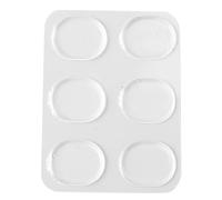 Amortiguador De Tambor, 6 Piezas Amortiguador De Tambor Suave Transparente Silenciador De Silicona Ovalado Almohadilla De Gel Amortiguador Parche De Tambor Control De Tono De Platillo Para Control De