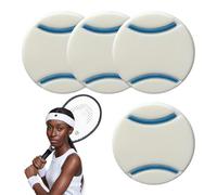 Amortiguador de tenis para raqueta, 4 unidades, de silicona compacta que absorbe los golpes para raquetas de squash, amortiguador ligero para raquetas de tenis para colegas, compañeros de clase