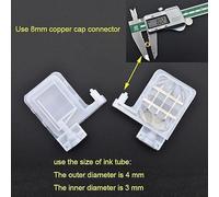 Amortiguador de Tinta for Impresora ecosolvente XP600, 10 Unidades, DX4, DX5, for Cabezal de impresión Epson Mutoh, Galaxy, Allwin, Human Xuli(4X3 mm Connector)