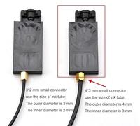 Amortiguador de Tinta solvente UV DX5 de 10 Piezas for Epson TX800 XP600 Mimaki TS3 JV2 JV33 CJV30 TS5 Galaxy, Filtro de volquete de Impresora de inyección de Tinta(UV 4x3mm with Nut)