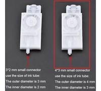 Amortiguador de Tinta solvente UV DX5 de 10 Piezas for Epson TX800 XP600 Mimaki TS3 JV2 JV33 CJV30 TS5 Galaxy, Filtro de volquete de Impresora de inyección de Tinta(A 4x3mm)