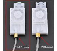 Amortiguador de Tinta solvente UV DX5 de 10 Piezas for Epson TX800 XP600 Mimaki TS3 JV2 JV33 CJV30 TS5 Galaxy, Filtro de volquete de Impresora de inyección de Tinta(A 3x2mm with Nut)