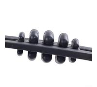 Amortiguador de vibración de arco, paquete de 2 amortiguadores de extremidades de goma para amortiguador de arco compuesto, silenciador, extremidad dividida, ajuste de 1,5 a 1,8 cm, equipo de caza
