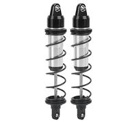Amortiguador delantero de 2 uds., absorción de impacto, mejora la estabilidad, amortiguador delantero RC de alta resistencia de 180mm para coche 1/5 RC (Negra)