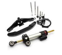 Amortiguador Dirección Ajustable Motocicleta para Yamaha FZ1 FZ1N para FAZER 2006-2008 Montaje Soporte Amortiguador Estabilizador Estabilizador Amortiguador Motocicleta Montaje(Conjunto 3)