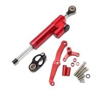 Amortiguador Dirección Motocicleta para Kawa&Saki Z800 2013-2018 Kit De Soporte De Montaje Estabilizador Soporte De Montaje Estabilizador De Amortiguador De Dirección(Rojo)