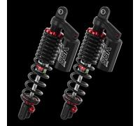 Amortiguador doble trasero YSS TG TOP-Line con botella para YAMAHA X-MAX 300 2017 Rojo/Negro