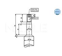 MEYLE 326 624 0002 Amortiguador Delantero para