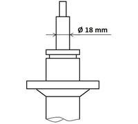 Amortiguador Eje delantero Espiga arriba 3338038 KYB para VW SEAT SKODA