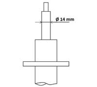 Amortiguador Eje delantero Espiga arriba 3418009 KYB para AUDI A4 B9 A4 B9 Avant