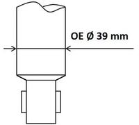 Amortiguador Eje trasero Anillo superior 3438001 KYB para PEUGEOT CITROËN OPEL
