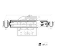Amortiguador Eje trasero, derecha Anillo superior 193137 FEBI BILSTEIN