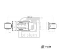 Amortiguador Eje trasero, derecha Anillo superior 194194 FEBI BILSTEIN