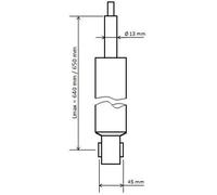 Amortiguador Eje trasero Espiga arriba 3448025 KYB para SEAT VW AUDI SKODA CUPRA