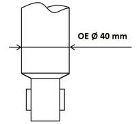 Amortiguador Eje trasero Espiga arriba 553389 KYB para FORD VOLVO